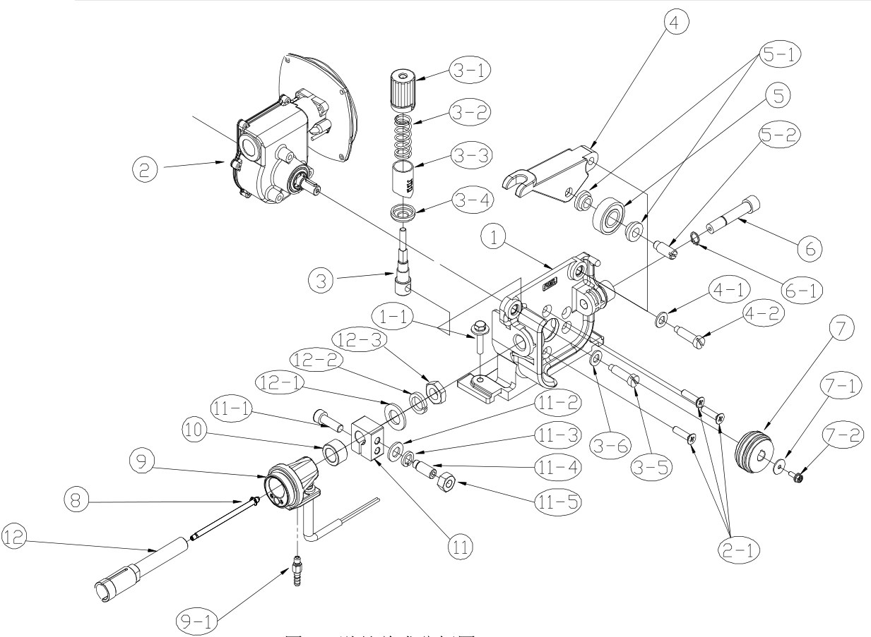 OTC送絲機(jī)CM6201\CM6202\CM6402送絲總成分解圖 OTC送絲機(jī)CM6201\CM6202\CM6402送絲總成分解圖