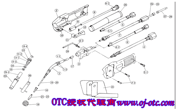 OTC水冷焊槍W(xué)TCAW5002 OTC水冷焊槍W(xué)TCAW5002